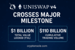 Uniswap v4 surpasses $1B in TVL and $110B in volume, driven by over 2,500 Hooks and major activity on Ethereum and Unichain from Bunni and EulerSwap