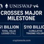 Uniswap v4 surpasses $1B in TVL and $110B in volume, driven by over 2,500 Hooks and major activity on Ethereum and Unichain from Bunni and EulerSwap