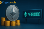 SharpLink Gaming buys $295M in Ethereum, raising its total holdings to 438K ETH worth $1.7B. Former BlackRock exec joins as co-CEO amid strategy push