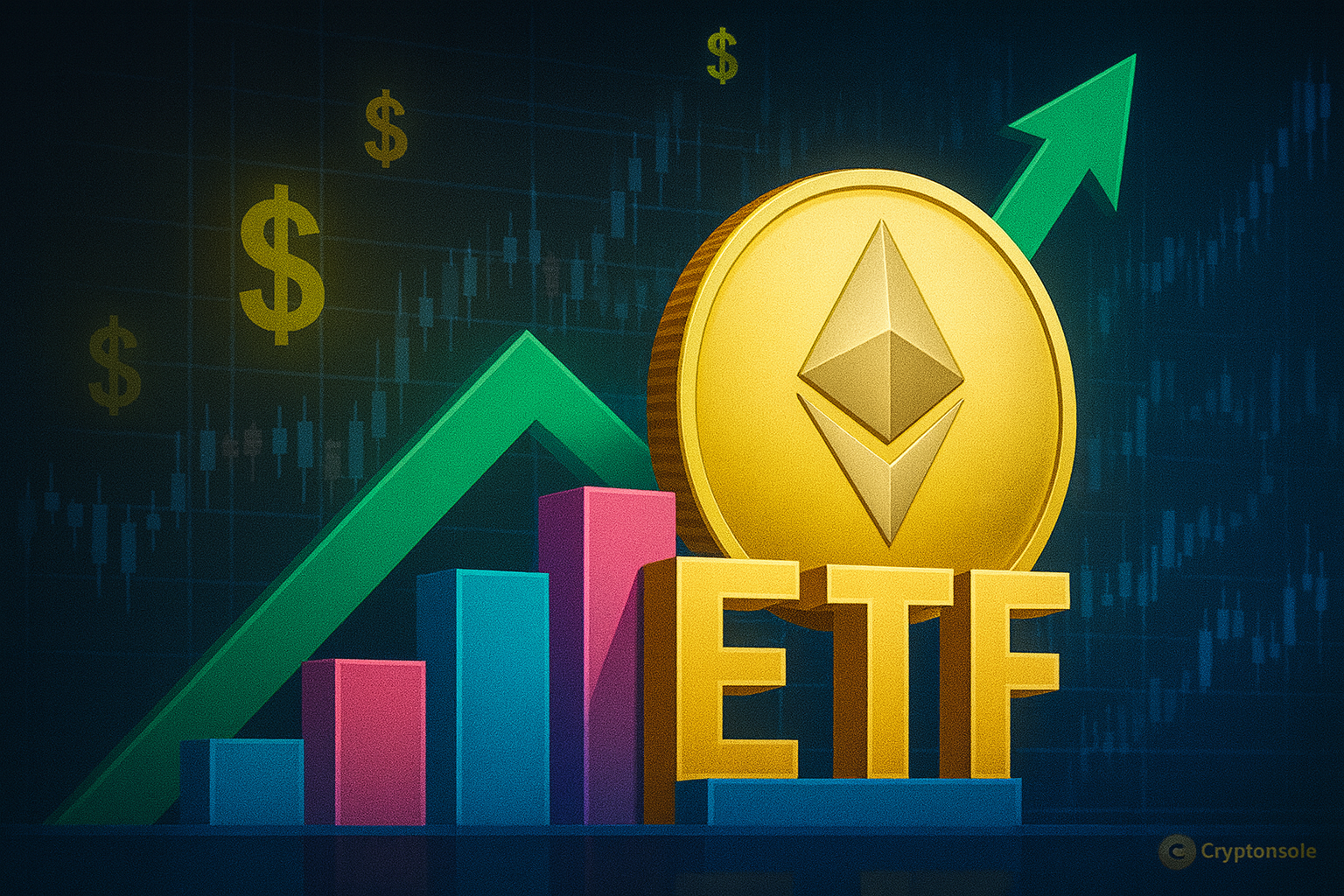 New ATH for Ethereum ETFs as they reach a 19-day inflow streak, adding $5.38B and holding 4.7% of ETH supply. BlackRock leads with over $11.6B in ETH.