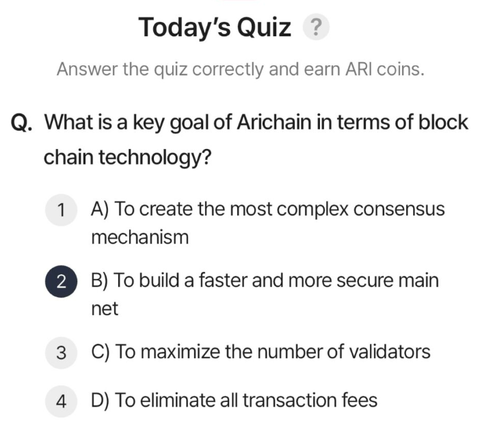 ARI Wallet Daily Quiz Answer 22 July 2025
