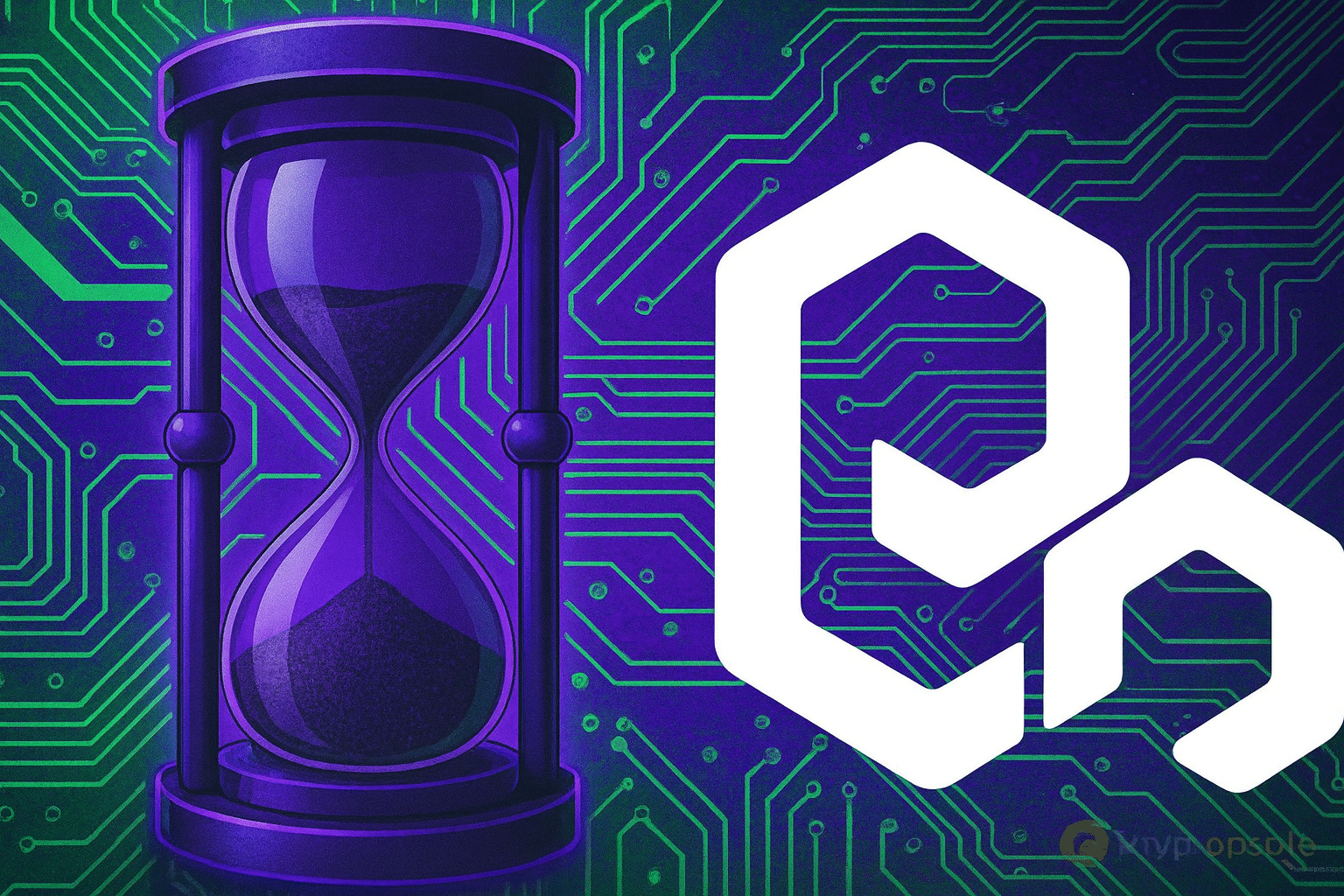 make an horizintol image on topic - Polygon Network Faces Hour-Long Halt After Validator Bug make attractive and dont just copy what i have given and also use Cryptonsole logo in right blottom corner in fadded form