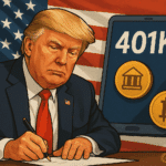 Trump will sign an order allowing private equity, real estate, and crypto in 401(k)s. Agencies will update ERISA rules and coordinate regulatory guidance.