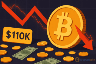 Bitcoin drops to $110K as $900M in liquidations hit crypto. Analysts warn of more downside, but ETH ETFs and corporate buyers show resilience.