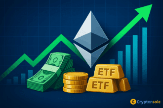 Ethereum ETFs saw $444M in net inflows, more than double Bitcoin ETFs, signaling growing institutional trust despite market volatility.