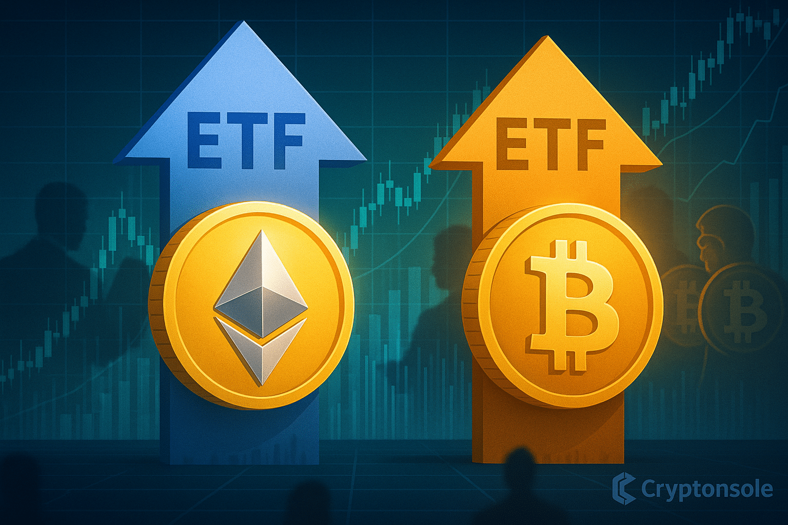 Ethereum ETFs may overtake Bitcoin ETFs by September 2025 as institutional demand for ETH rises, showing a strong shift in market preference.