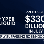 Hyperliquid Processes $330 Billion in July 2025 Trading Volume, Briefly Surpassing Robinhood