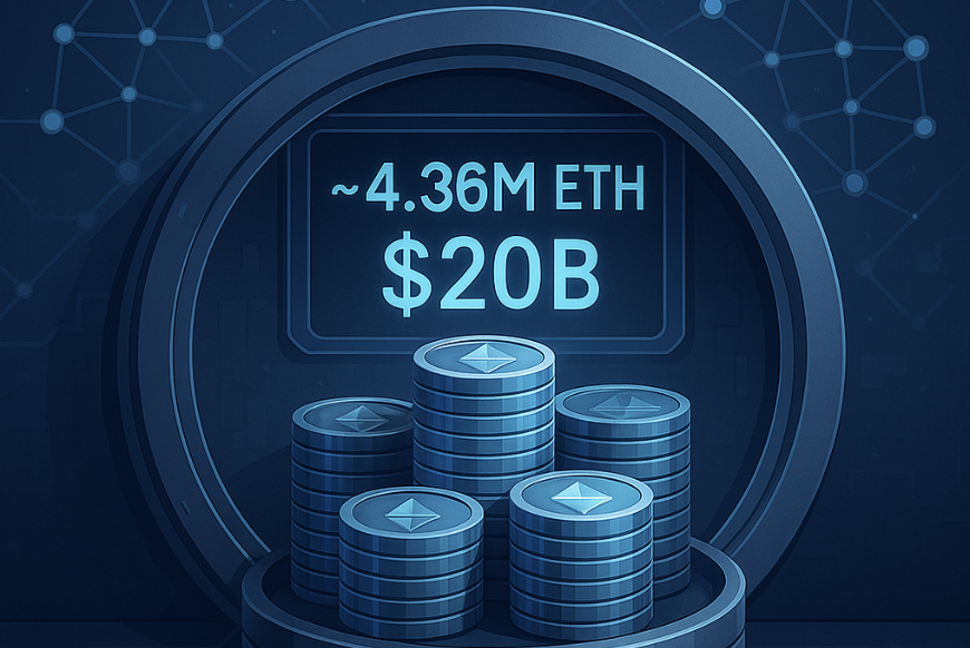 Strategic ETH Reserve Hits ~4.36 Million ETH, Worth Nearly $20B, Backed by 70 Entities