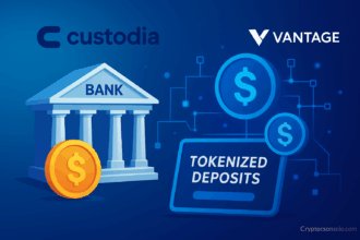 Custodia Bank and Vantage Bank launch blockchain platform for tokenized deposits, enabling banks to work with stablecoins