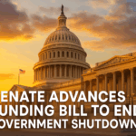 Senate Advances Funding Bill to End Government Shutdown