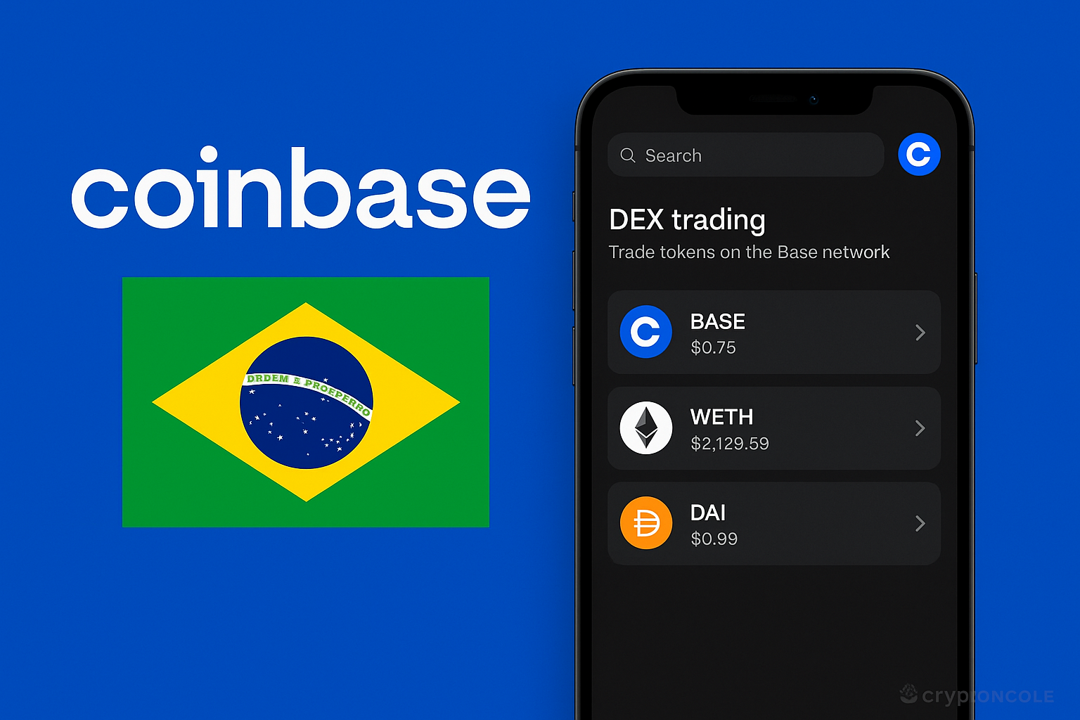 Coinbase Brings “DeFi Mullet” DEX Trading to Brazil — More Than 10,000 Base Tokens Available In-App