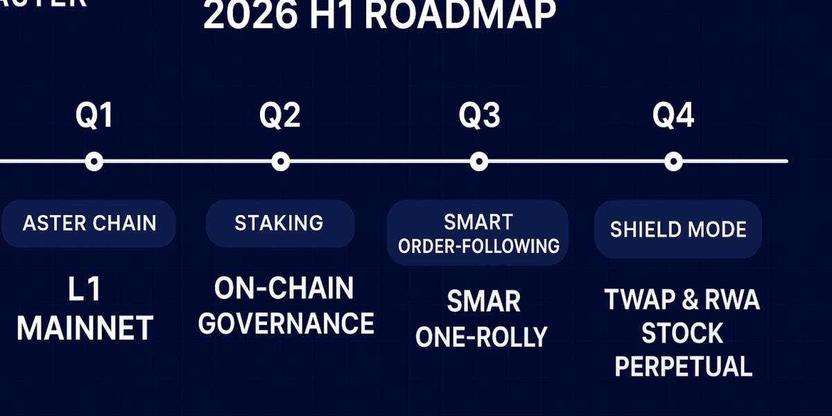 Aster Unveils 2026 H1 Roadmap — L1 Mainnet Launch, Staking, Governance and More