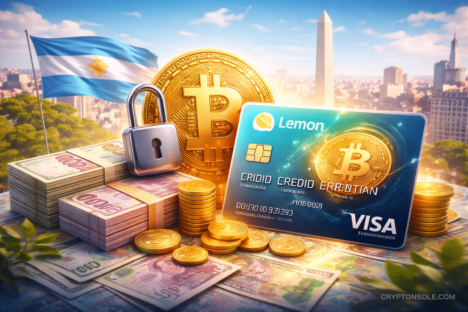 Lemon Launches Argentina’s First Bitcoin-Backed Visa Credit Card — Access Peso Credit Without Selling BTC